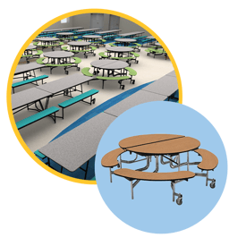 Round and Rectangular Cafeteria Tables for Your School Round and Rectangular Cafeteria Tables for Your School